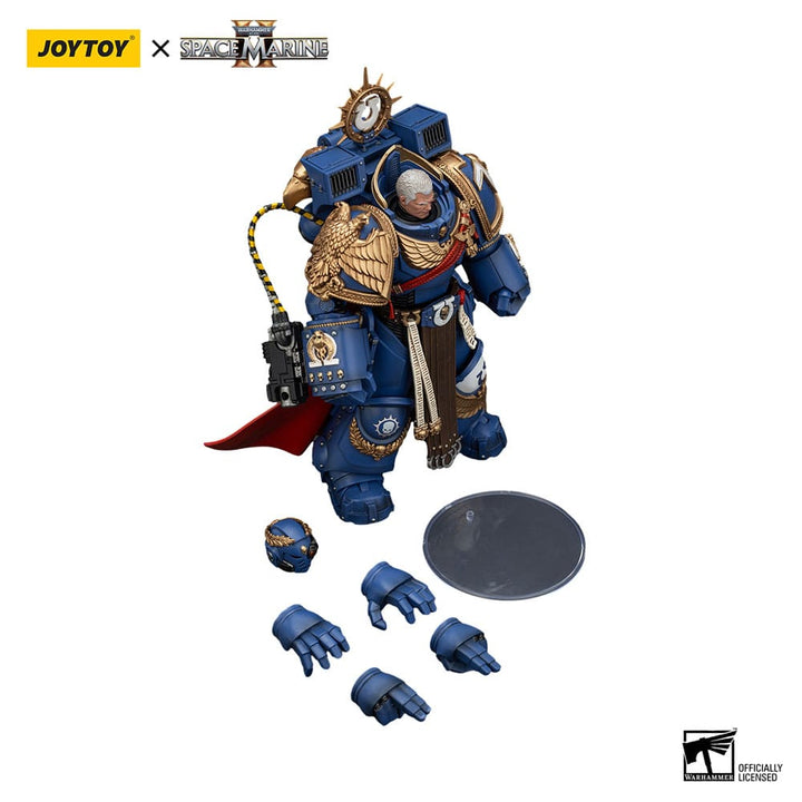 Warhammer 40k Ultramarines Marneus Calgar Chapter Master with MKX Gravis Armour and Gauntlets of Ultramar Action Figure