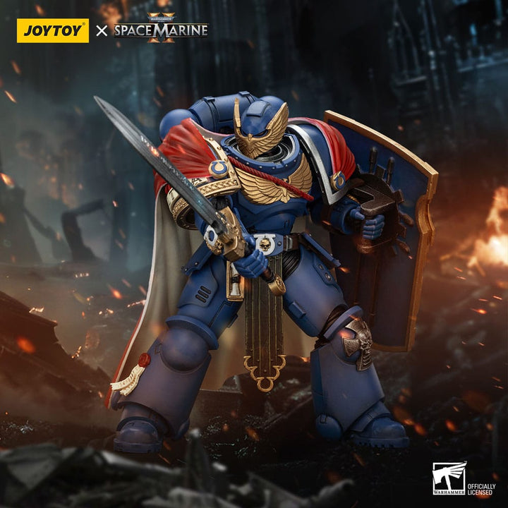 Warhammer 40k Ultramarines Victrix Honour Guard with Storm Shield and Power Sword Action Figure