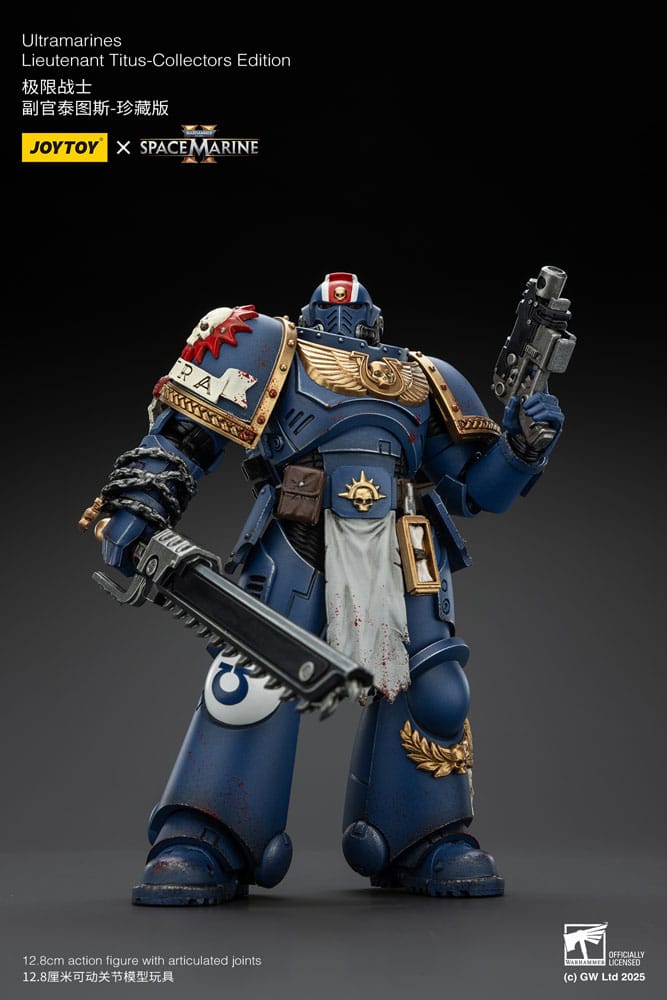 Warhammer 40000 Space Marine 2 Ultramarines Lieutenant Titus Collectors Edition Action Figure