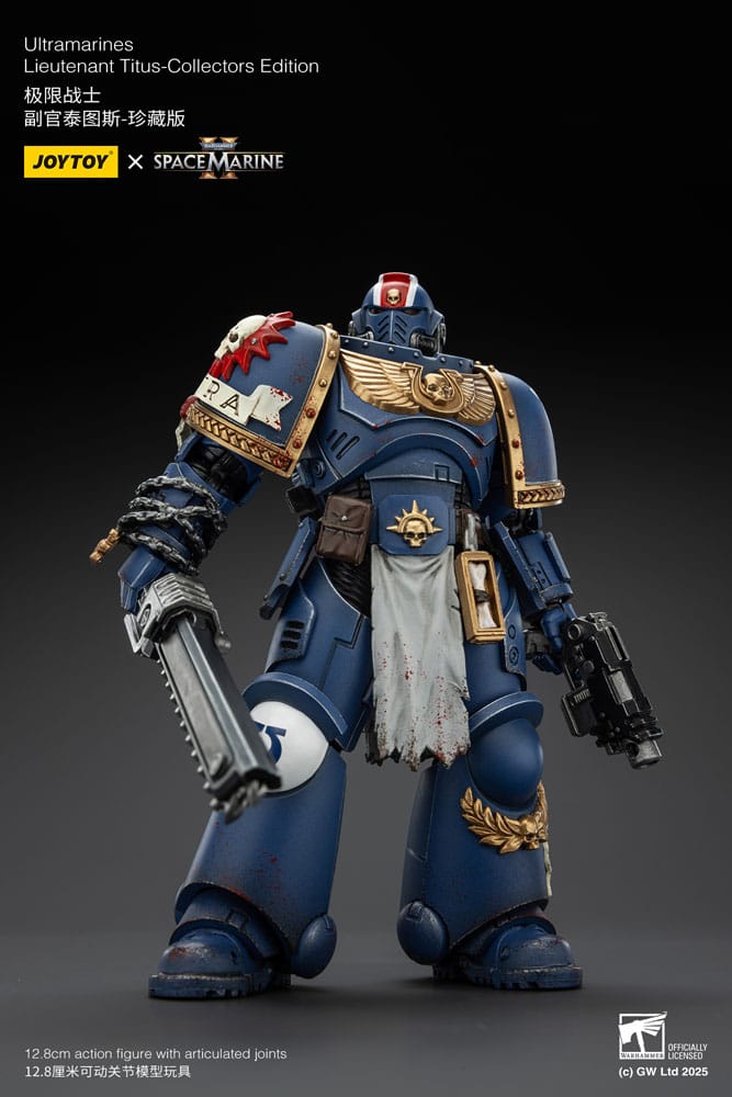 Warhammer 40000 Space Marine 2 Ultramarines Lieutenant Titus Collectors Edition Action Figure