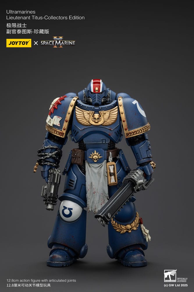 Warhammer 40000 Space Marine 2 Ultramarines Lieutenant Titus Collectors Edition Action Figure