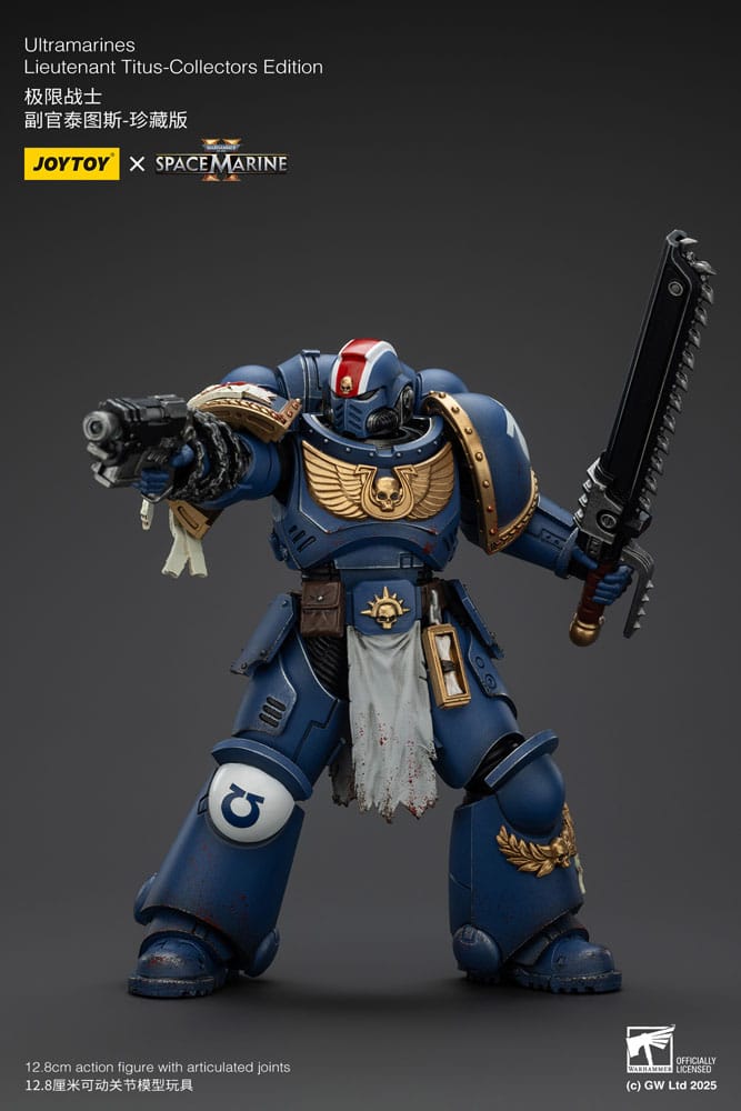 Warhammer 40000 Space Marine 2 Ultramarines Lieutenant Titus Collectors Edition Action Figure