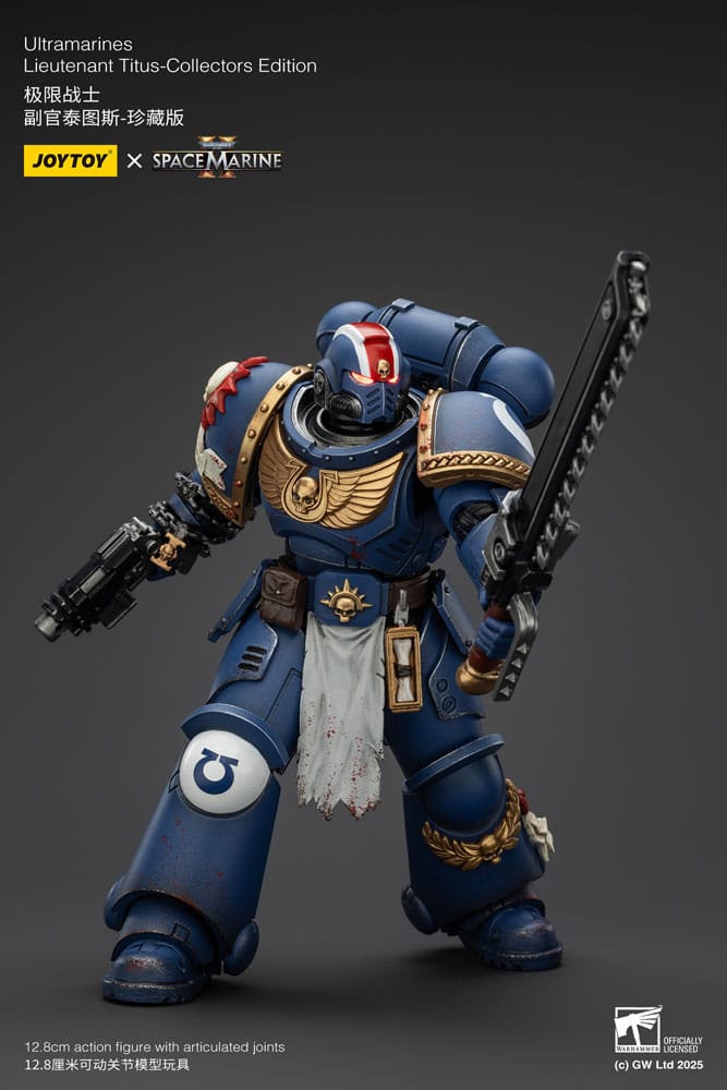 Warhammer 40000 Space Marine 2 Ultramarines Lieutenant Titus Collectors Edition Action Figure