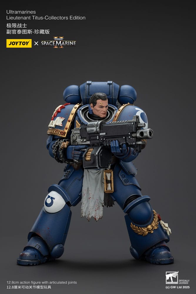 Warhammer 40000 Space Marine 2 Ultramarines Lieutenant Titus Collectors Edition Action Figure