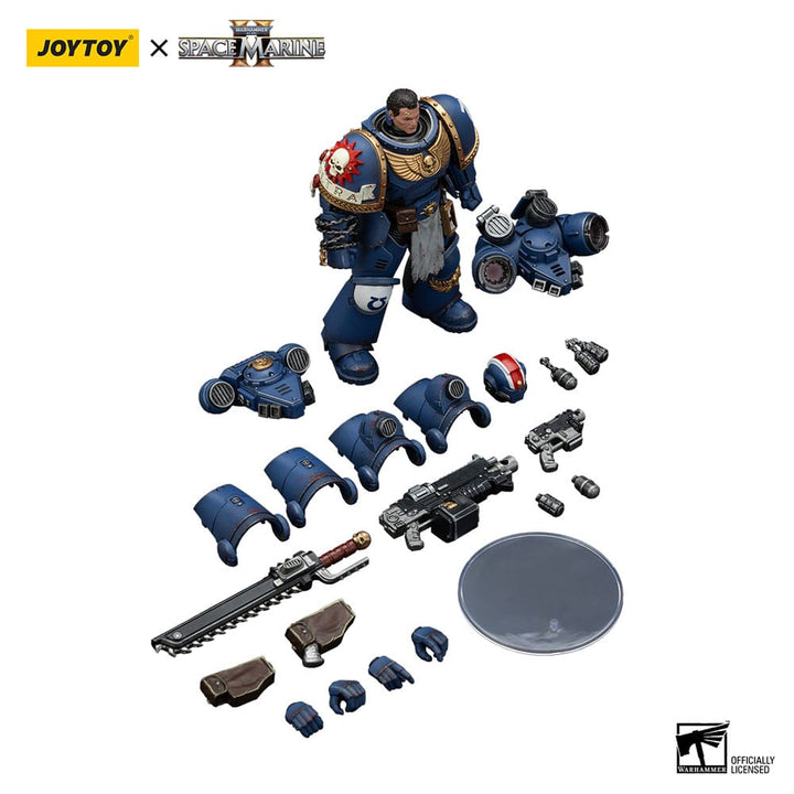 Warhammer 40000 Space Marine 2 Ultramarines Lieutenant Titus Collectors Edition Action Figure