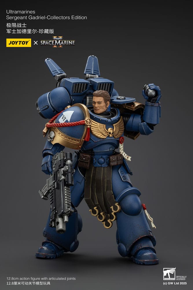 Warhammer 40000 Space Marine 2 Ultramarines Sergeant Gadriel Collectors Edition Action Figure
