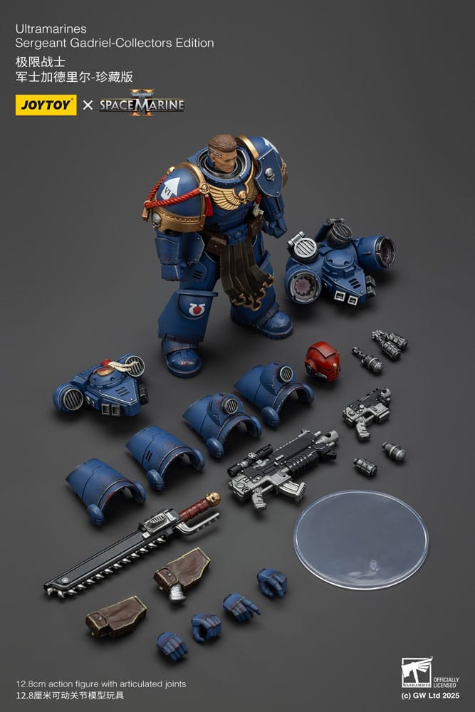 Warhammer 40000 Space Marine 2 Ultramarines Sergeant Gadriel Collectors Edition Action Figure
