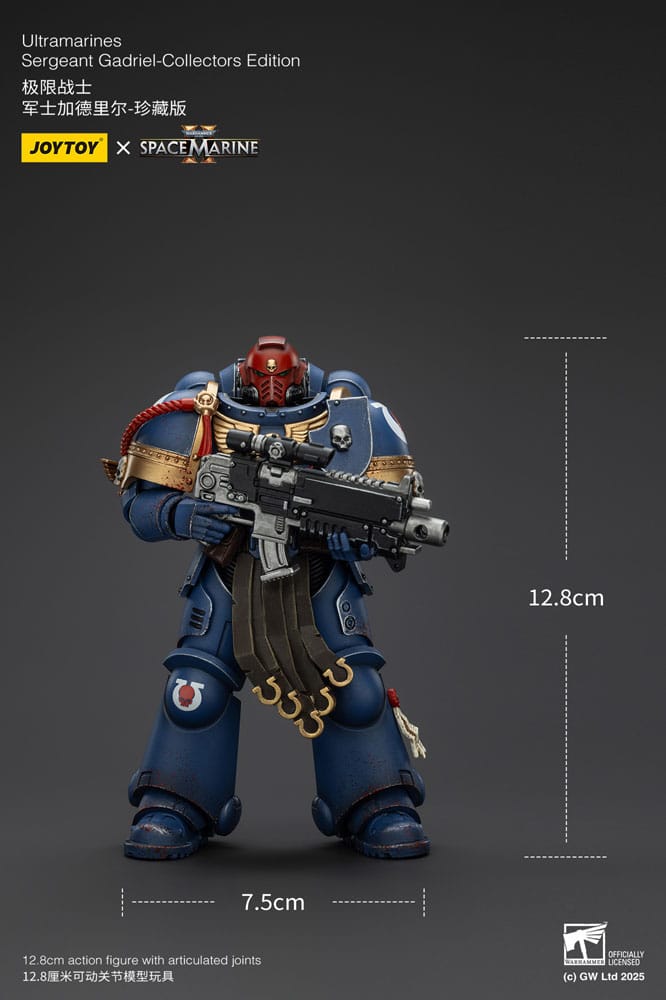 Warhammer 40000 Space Marine 2 Ultramarines Sergeant Gadriel Collectors Edition Action Figure
