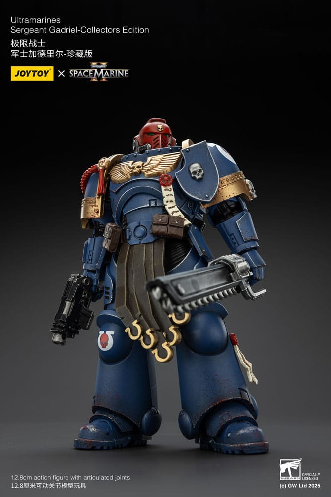 Warhammer 40000 Space Marine 2 Ultramarines Sergeant Gadriel Collectors Edition Action Figure