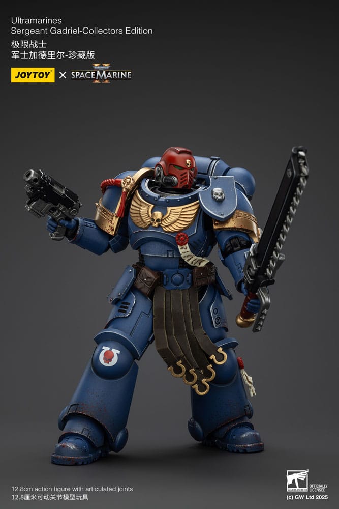Warhammer 40000 Space Marine 2 Ultramarines Sergeant Gadriel Collectors Edition Action Figure