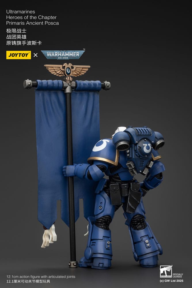 Warhammer 40k Primaris Ancient Posca Ultramarines Action Figure 1 18 Scale