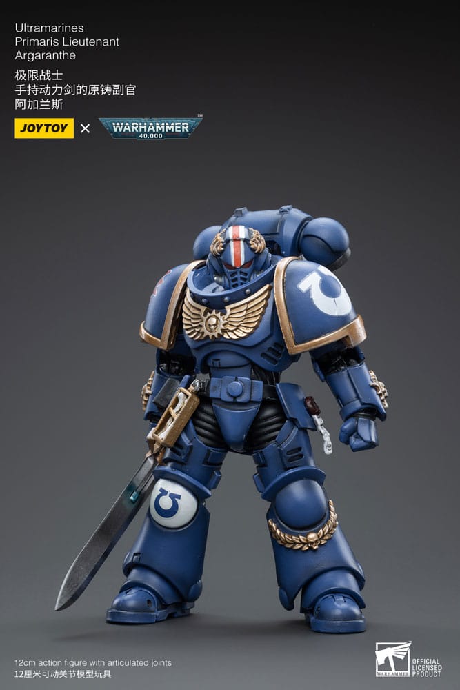 Warhammer Argaranthe Ultramarines Primaris Lieutenant 40k Action Figure 12 cm