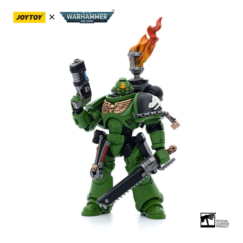 Warhammer Sergeant Tsekgan Salamanders Intercessors 40k Action Figure 12 cm