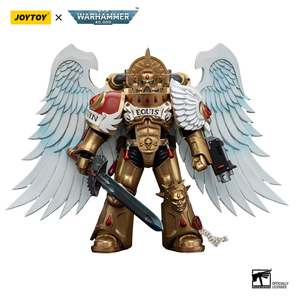 Warhammer Blood Angels Sanguinary Guard with Encarmine Sword Two 40k Action Figure 12 cm