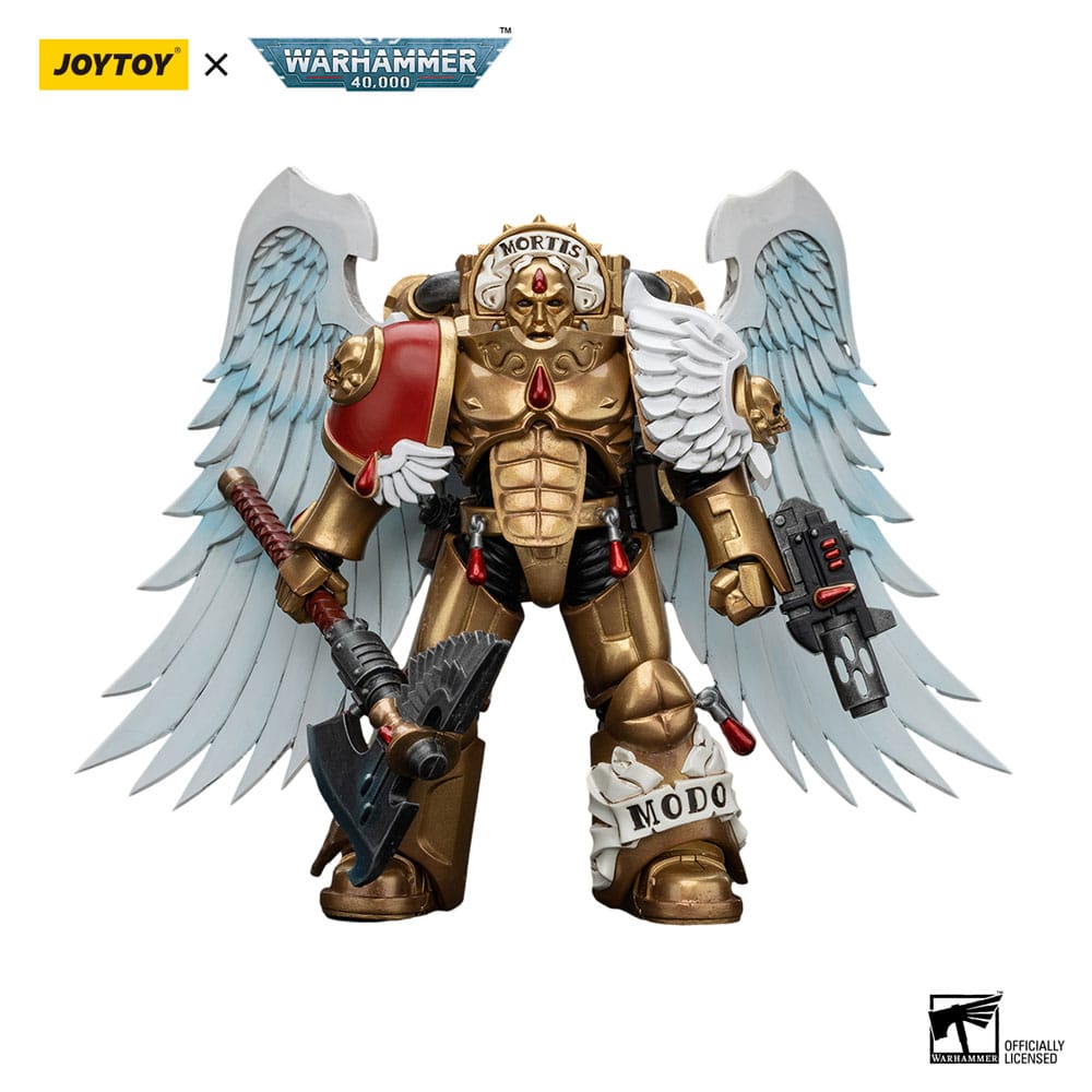 Warhammer Blood Angels Sanguinary Guard with Encarmine Axe and Inferno Pistol 40k Action Figure 12 cm