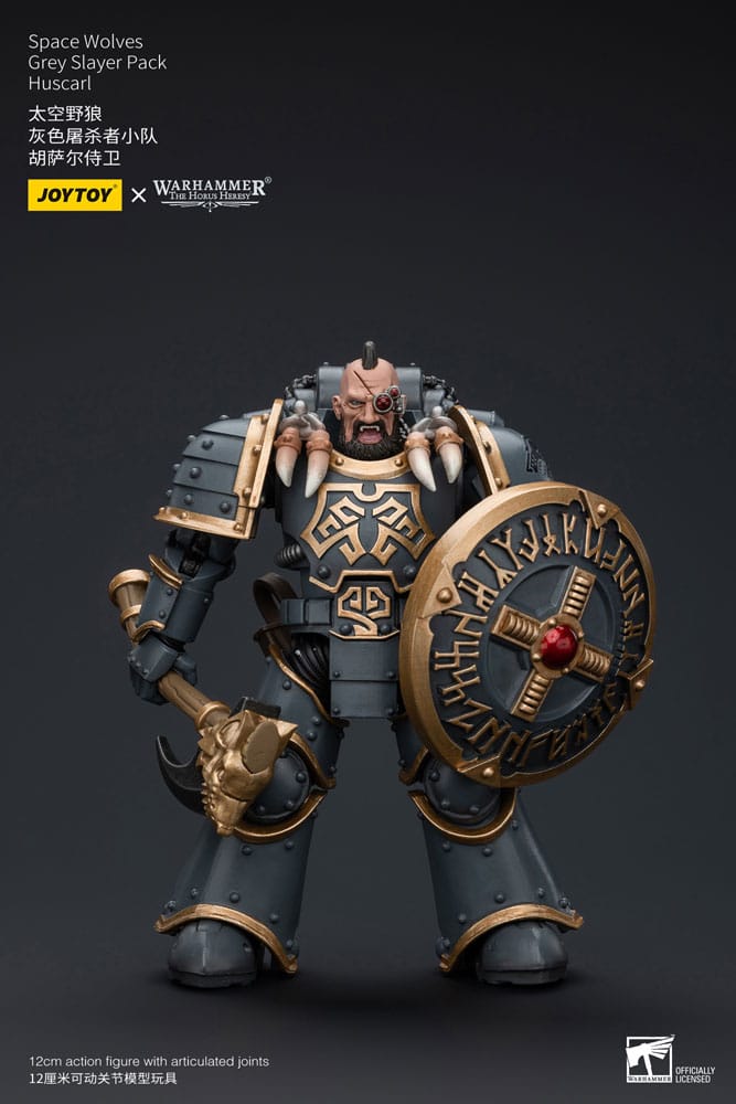 Warhammer Space Wolves Grey Slayer Pack Huscarl The Horus Heresy Action Figure 12 cm