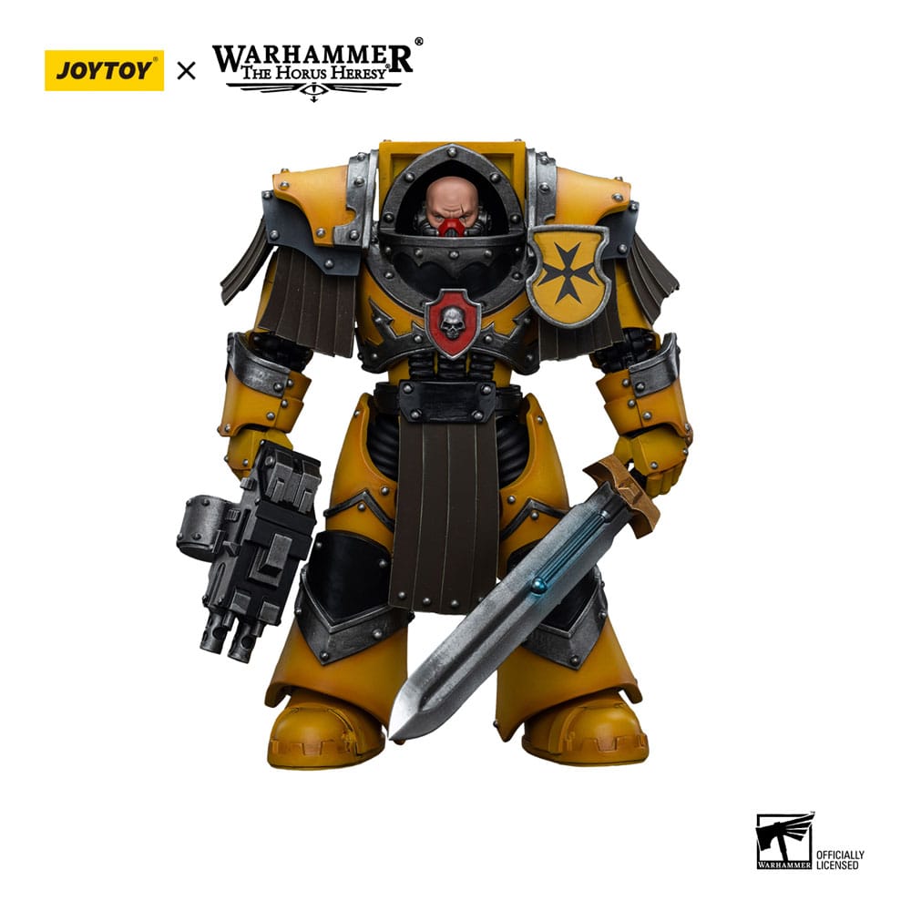 Warhammer The Horus Heresy Imperial Fists Cataphractii Sergeant with Power Sword Action Figure 12 cm
