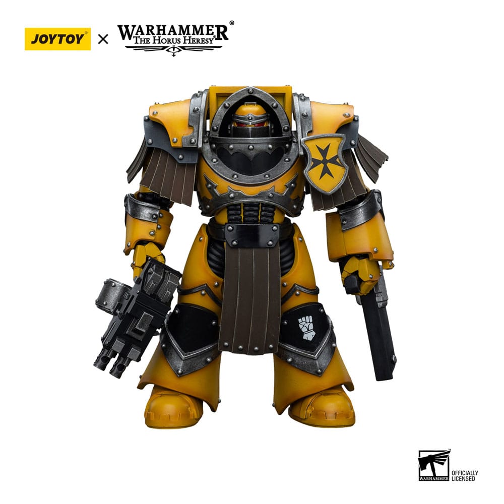 Warhammer The Horus Heresy Imperial Fists Cataphractii with Chainfist Action Figure 12 cm