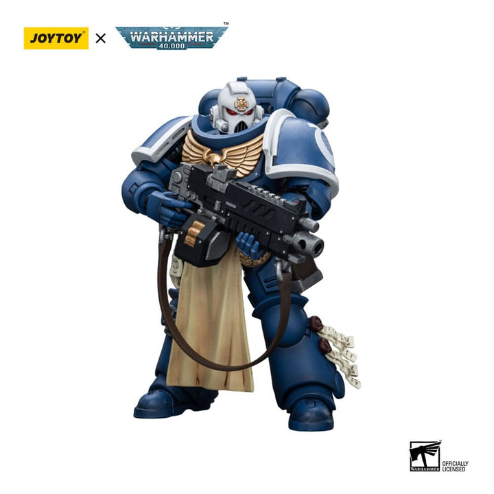 Warhammer 40k Ultramarines Sternguard Veteran with Auto Bolt Rifle 1 18 Scale Action Figure