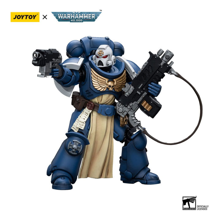 Warhammer 40k Ultramarines Sternguard Veteran with Auto Bolt Rifle 1 18 Scale Action Figure
