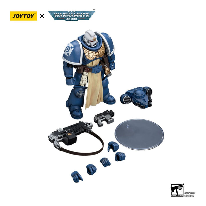 Warhammer 40k Ultramarines Sternguard Veteran with Auto Bolt Rifle 1 18 Scale Action Figure