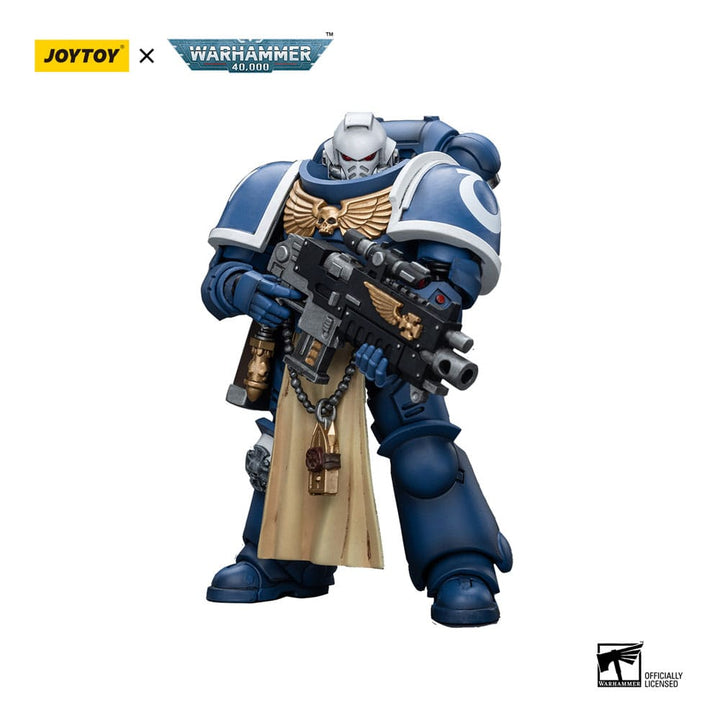 Warhammer 40k Ultramarines Sternguard Veteran with Bolt Rifle 1 18 Scale Action Figure