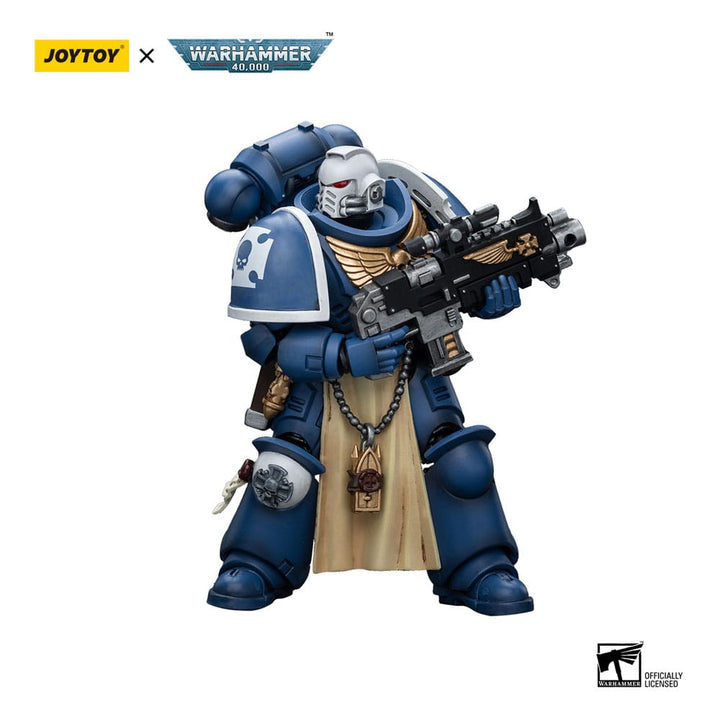 Warhammer 40k Ultramarines Sternguard Veteran with Bolt Rifle 1 18 Scale Action Figure