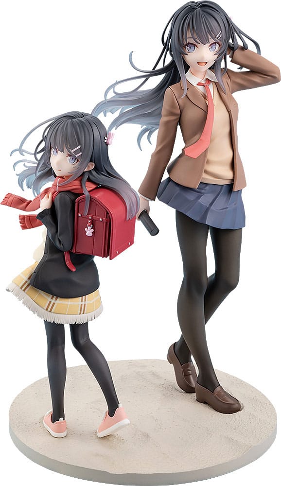 Rascal Does Not Dream of a Knapsack Kid Mai Sakurajima High School Graduation and Knapsack Kid 19 cm Scale Figure