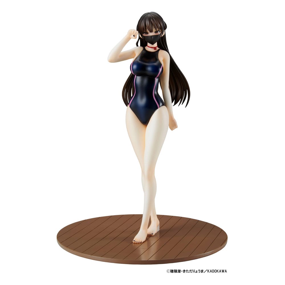 Mishiranu Joshikousei Konata Competitive Swimsuit and Cat Lingerie PVC Statue 26cm