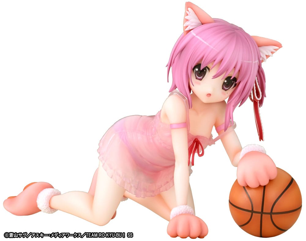 Ro Kyuu Bu Fast Break Tomoka Minato Kemomimi Lingerie PVC Statue 18cm