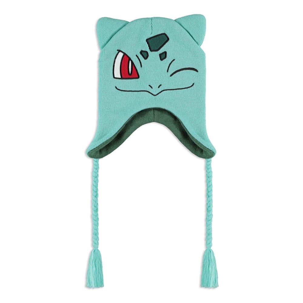 Pokemon Bulbasaur Knitted Sherpa Ski Beanie