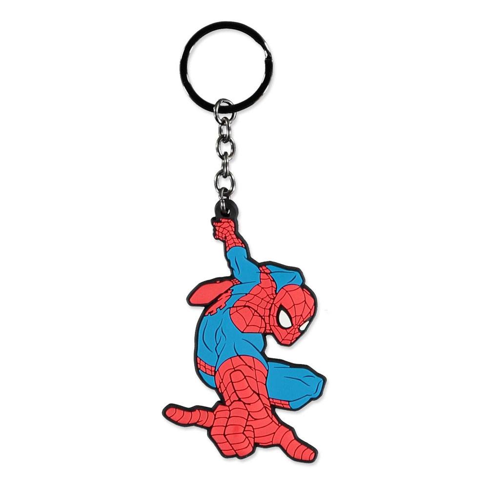 Marvel Rubber Keychain Spider Man Character