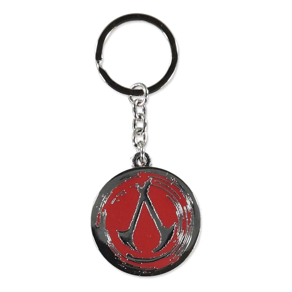 Assassins Creed Shadows Metal Keychain Logo Round
