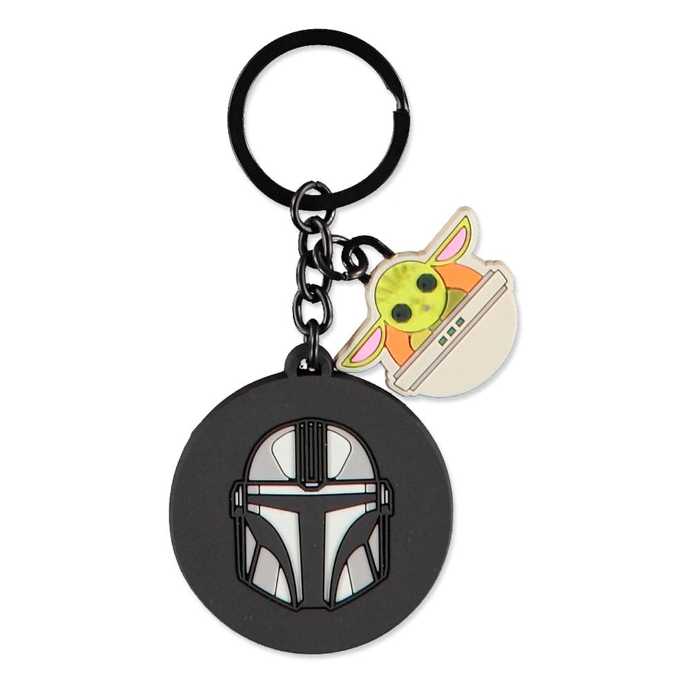 Star Wars The Mandalorian Rubber Keychain Mandalorian and Grogu