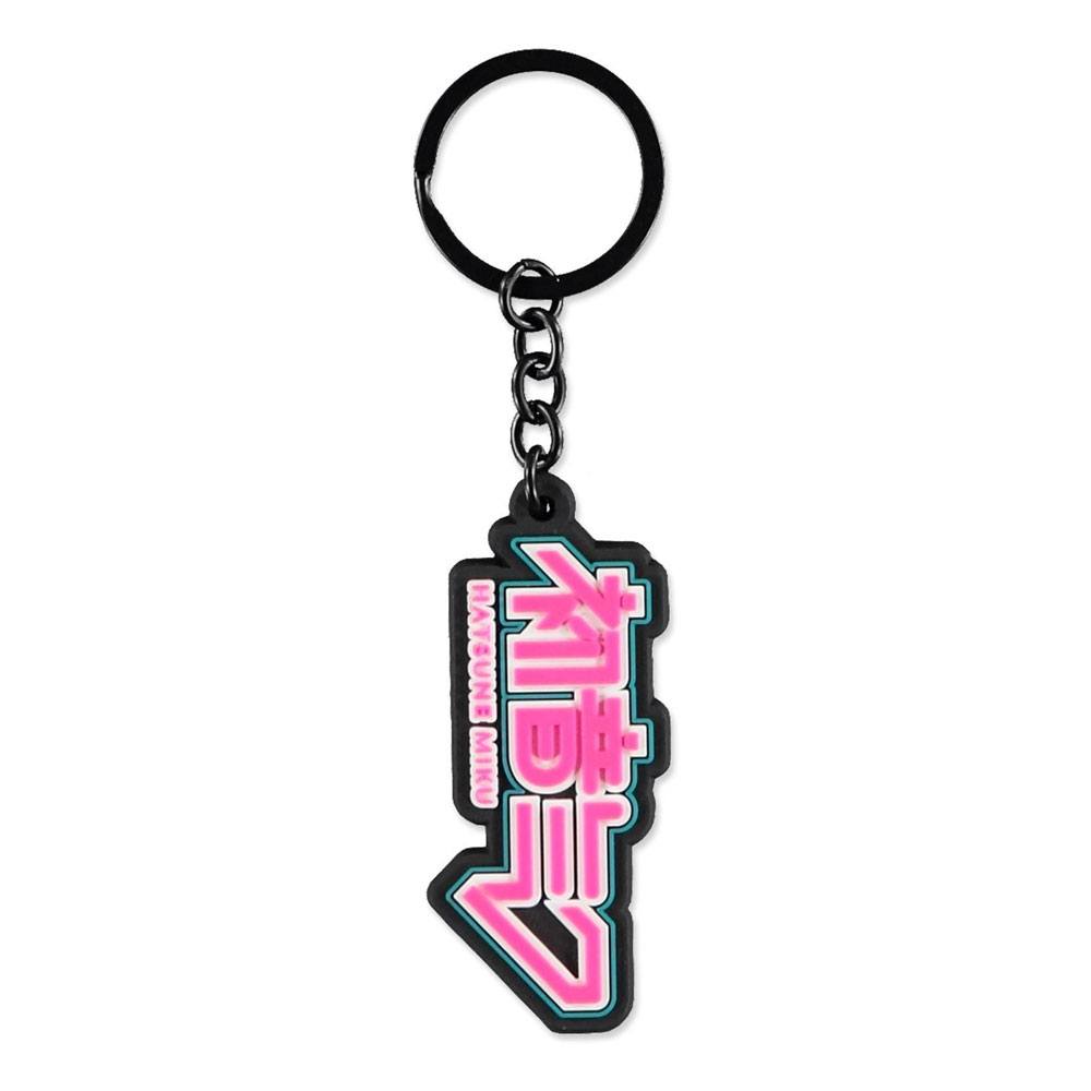 Hatsune Miku Rubber Keychain Official Logo