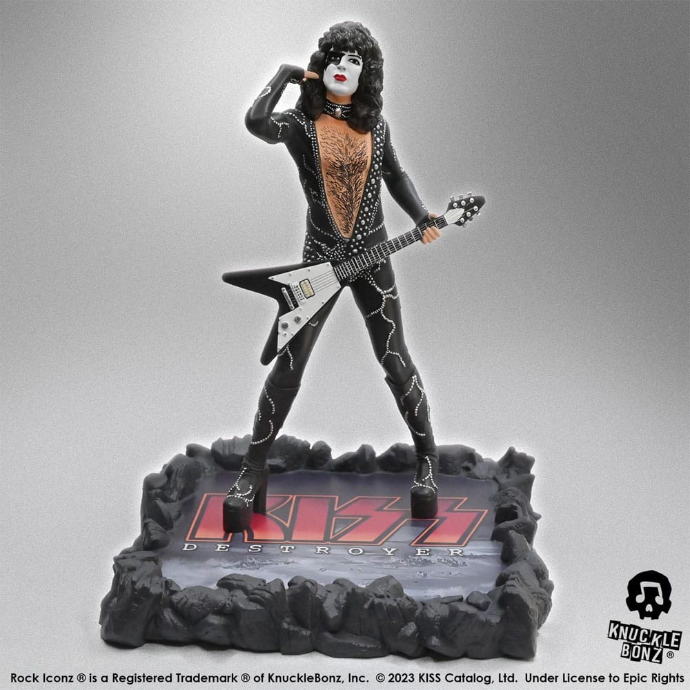 Kiss The Starchild Destroyer Rock Iconz Statue 22cm
