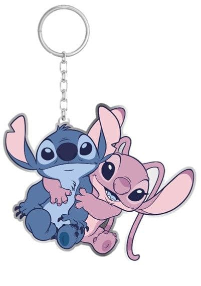 Disney Lilo and Stitch Keychain Stitch and Angel