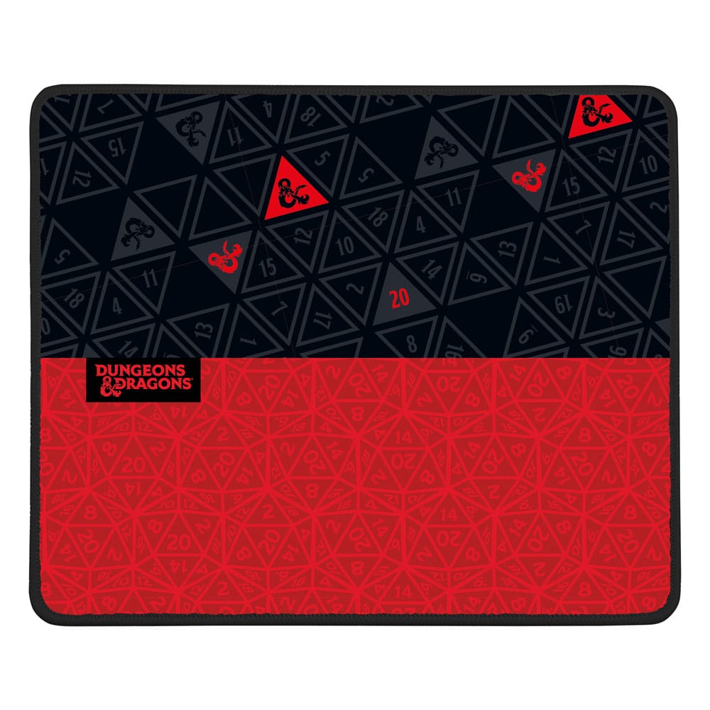 Dungeons and Dragons Mousepad Red and Black Dungeons and Dragons