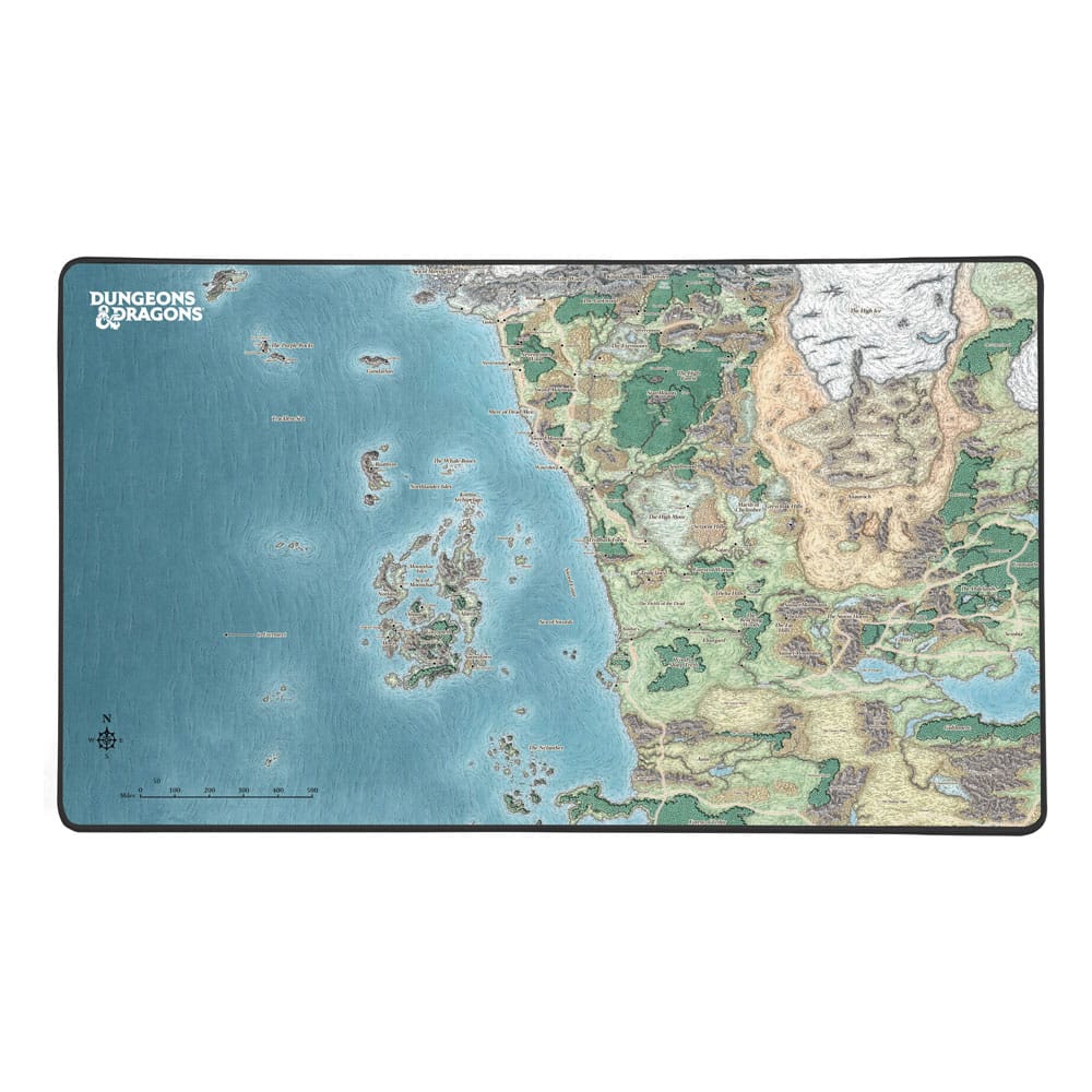 Dungeons and Dragons XL Mousepad Faerun Map Dungeons and Dragons