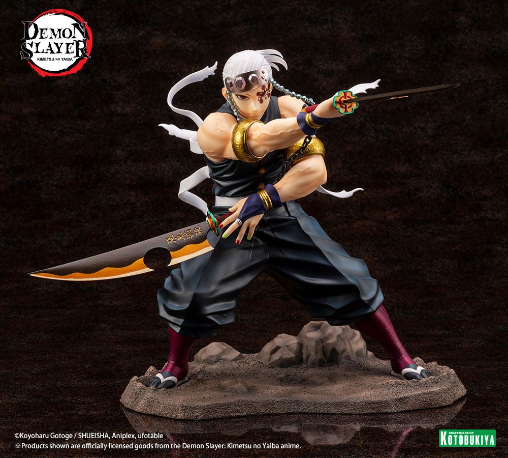 Demon Slayer Kimetsu no Yaiba Tengen Uzui ARTFXJ Statue 1 8 Regular Edition 23 cm