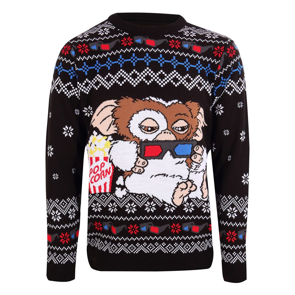 Gremlins Gizmo Popcorn Christmas Jumper Sweatshirt Size S
