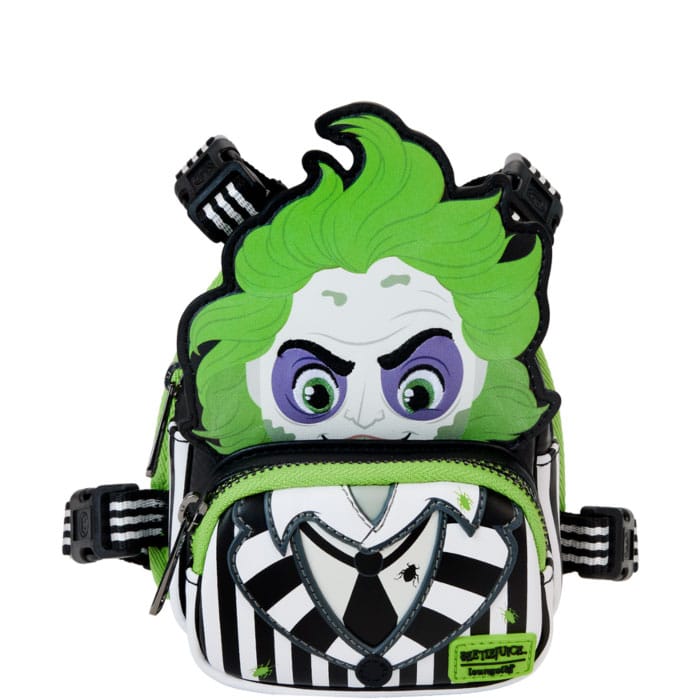 Loungefly Beetlejuice Cosplay Dog Harness Mini Backpack Large