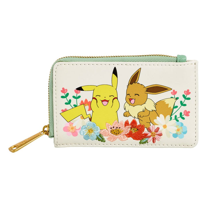 Loungefly Pikachu And Eevee Pokemon Floral Wallet