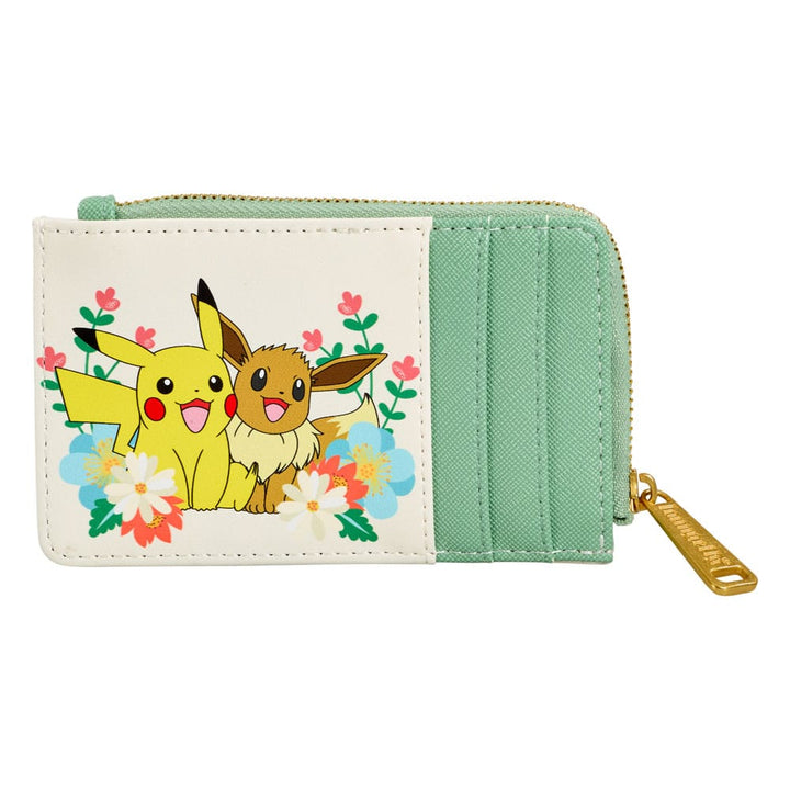 Loungefly Pikachu And Eevee Pokemon Floral Wallet