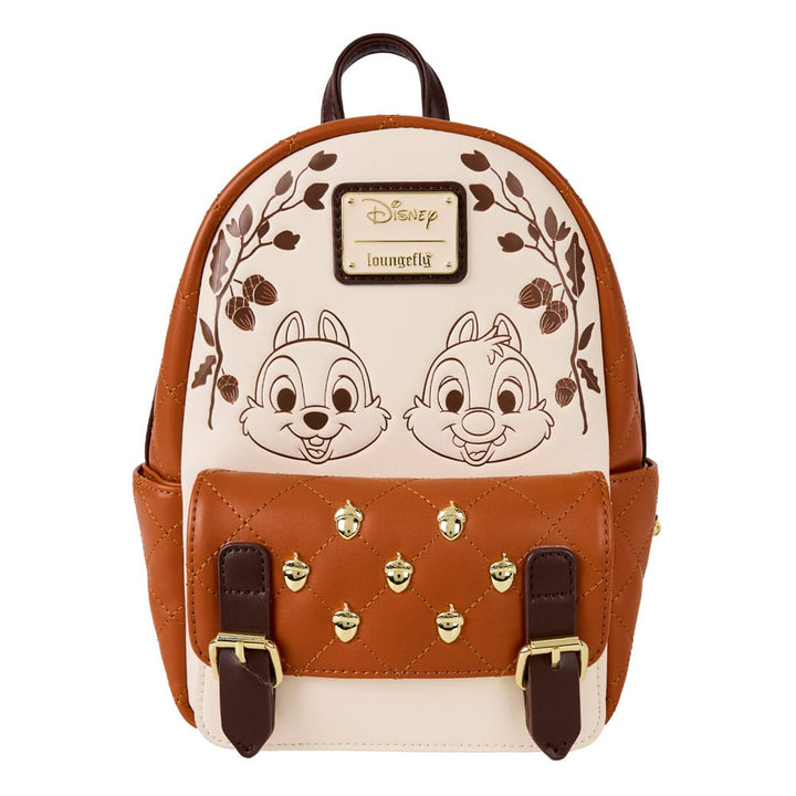 Loungefly Chip and Dale Quilted Mini Backpack Disney Collection