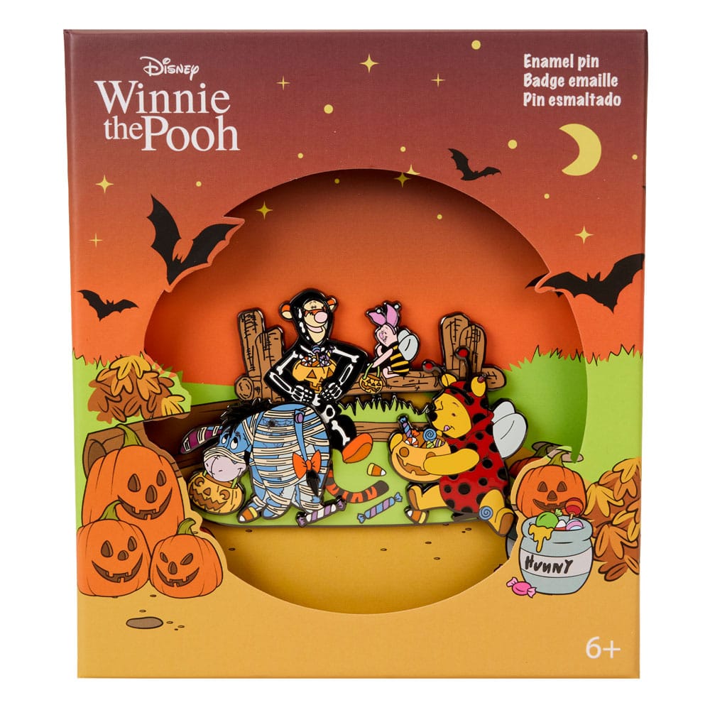 Disney Winnie the Pooh Trick R Treat Moving Enamel Pin by Loungefly Limited Edition 8 cm