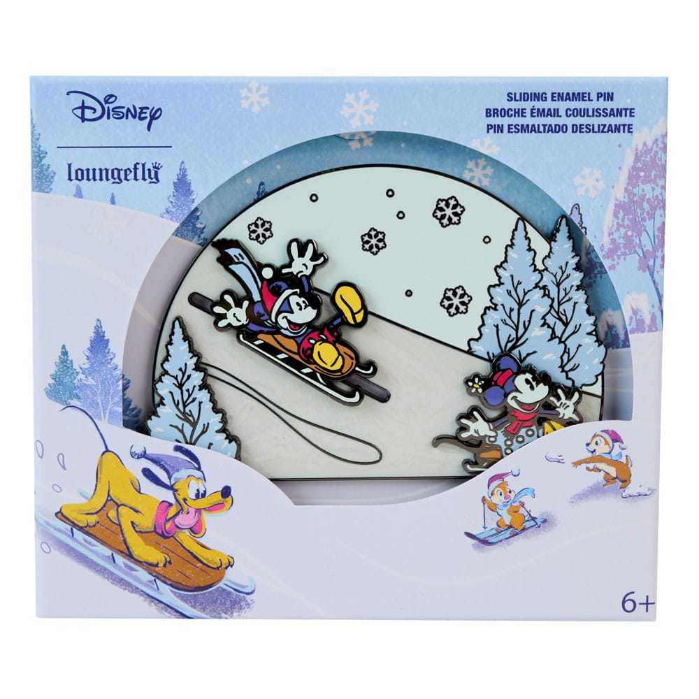 Disney Mickey and Friends Winter Wonderland Enamel Pin by Loungefly Limited Edition 8 cm