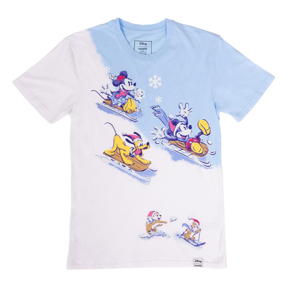 Disney Mickey and Friends Winter Wonderland Unisex T Shirt by Loungefly Size XL