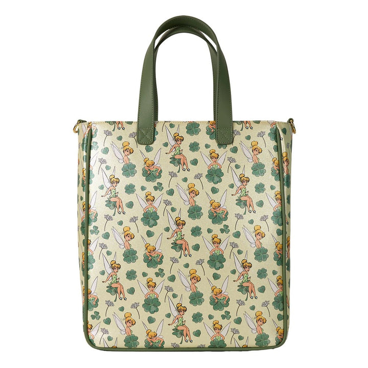Loungefly Tinker Bell Four Leaf Clover Tote Bag with Coin Purse Disney Collection
