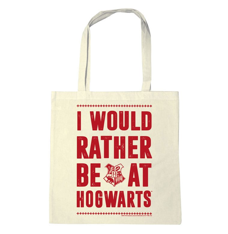 Harry Potter I Would Rather Be at Hogwarts Tote Bag